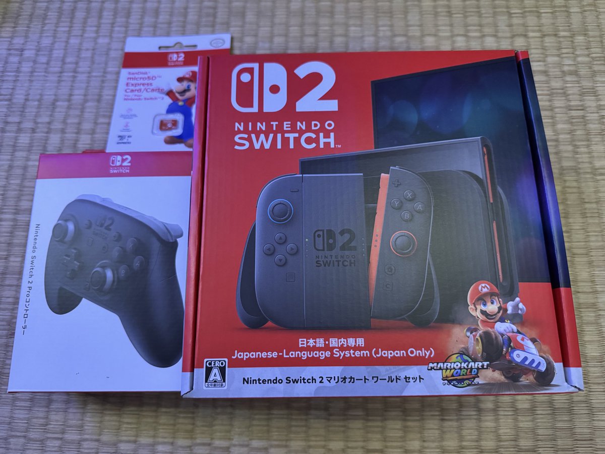 うわああああ！Switch2きちゃーーー！！！！！！🙏💙

#Switch2