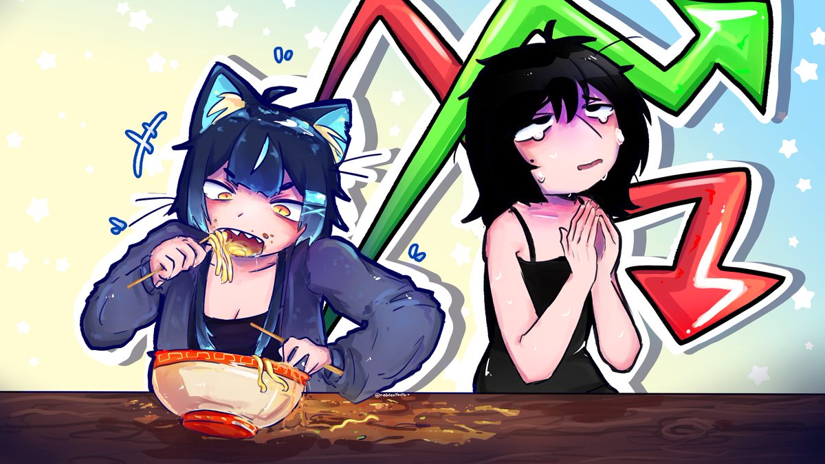 Little art to escape from the art block♥️
#vtuberita #vtuber #oc #ocart #redolentbulb