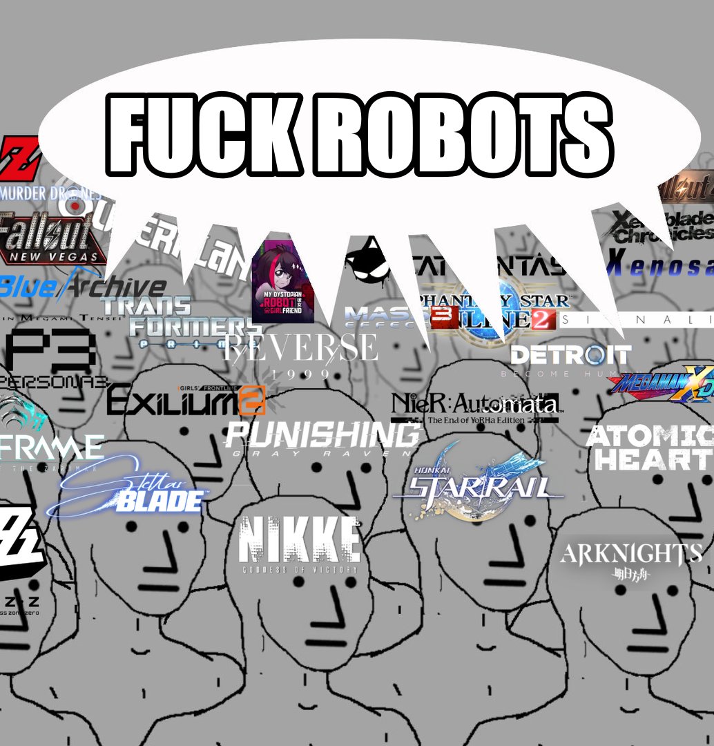 Pun_Knee's tweet image. Despite their differences, they all share a common goal..

 #NIKKE #StellarBlade