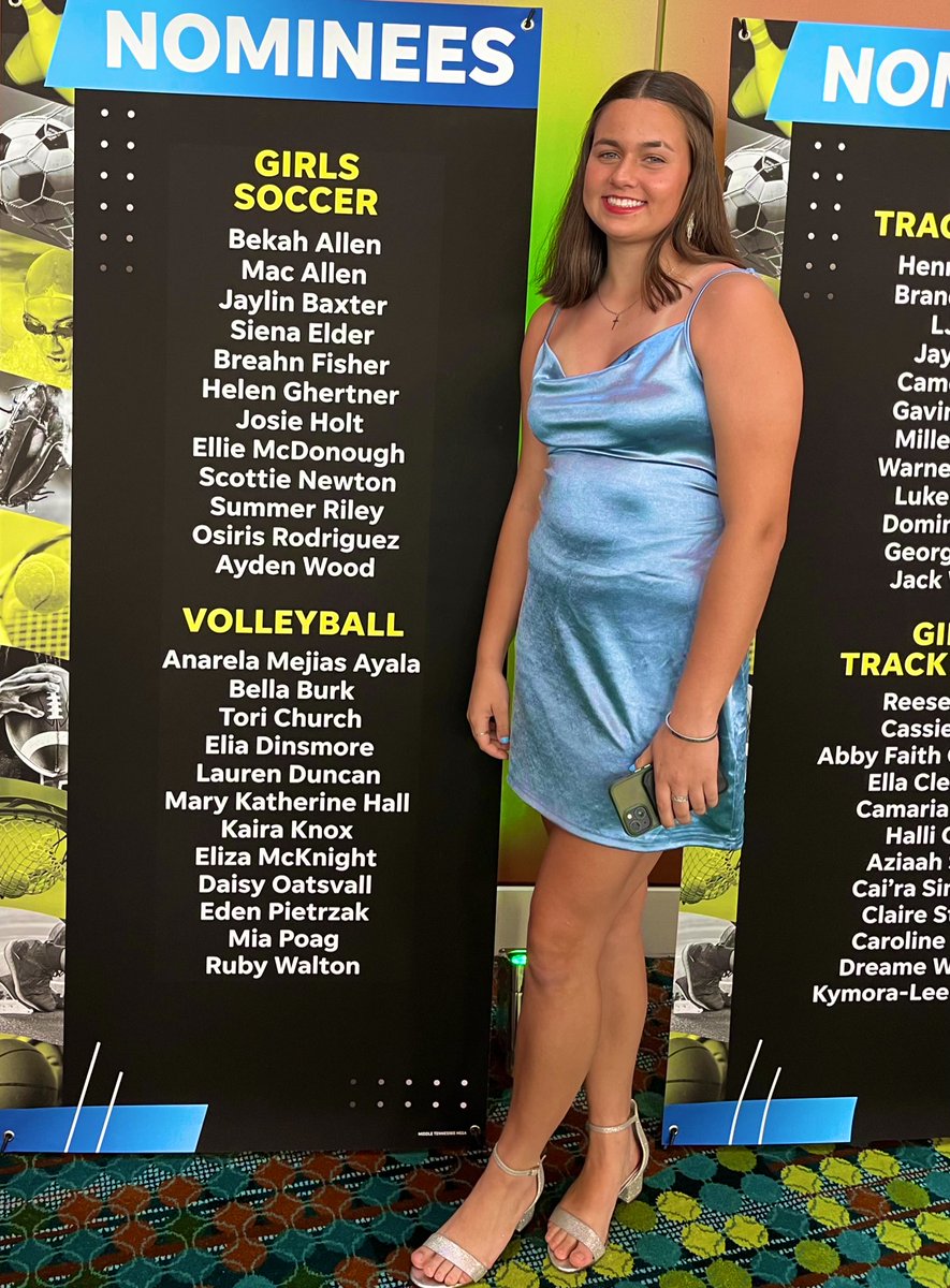 One last award for our senior keeper Mac Allen before she goes to UTC to continue her career! She was nominated for the Tennessee Sports Award for player of the year which is a huge honor, we are very proud of her and who she has been for us these last 4 years!