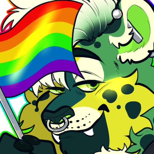 🌈Pride Icon/Emote for kiwidog/sageleopard on bsky!

♡[Lines by <a href="/KinxArts/">Kinx☕️</a> and color my me! ]   
 Thank you! 💞 

#kinxpop #icon #pride #furry