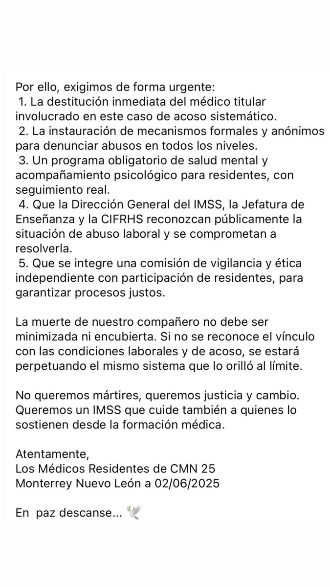 anharov's tweet photo. @DamarisFany Justicia para el Dr. Abraham Reyes!! Basta de acoso y malos tratos!! https://t.co/p8zaomqzN8