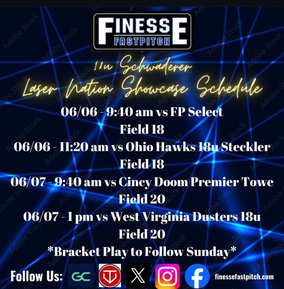 Final schedule for the weekend. Super excited to get started!

<a href="/FinesseSchwader/">Finesse Schwaderer</a> <a href="/DubC_Softball/">Wilmington College Softball</a> <a href="/ONUSoftball/">ONU Softball</a> <a href="/WittSoftball/">Wittenberg Softball</a> <a href="/OtterbeinSB/">Otterbein University Softball</a> <a href="/HUsoftball/">Heidelberg Softball</a>