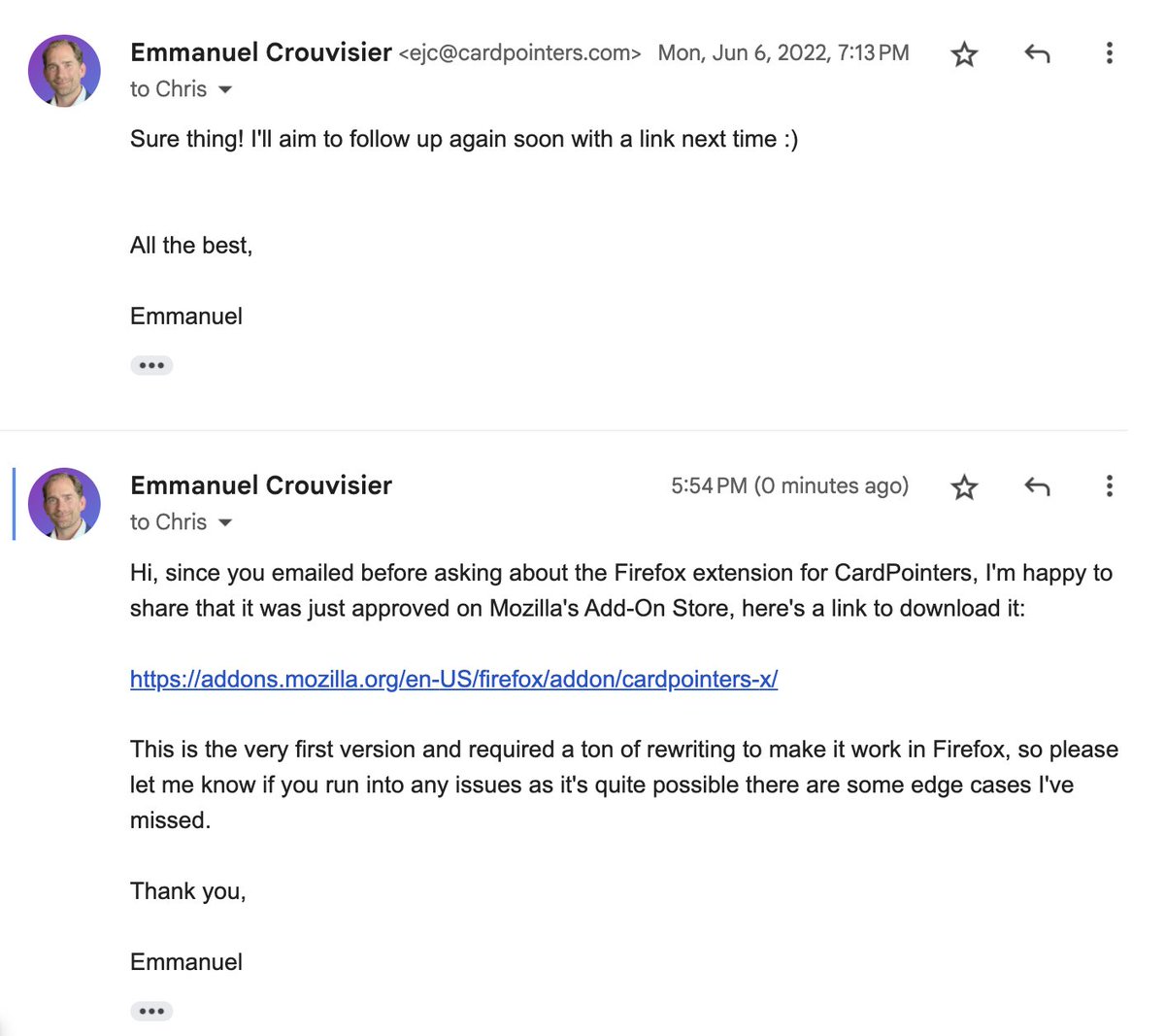 It make take me 3 years sometimes, but I follow through, baby.