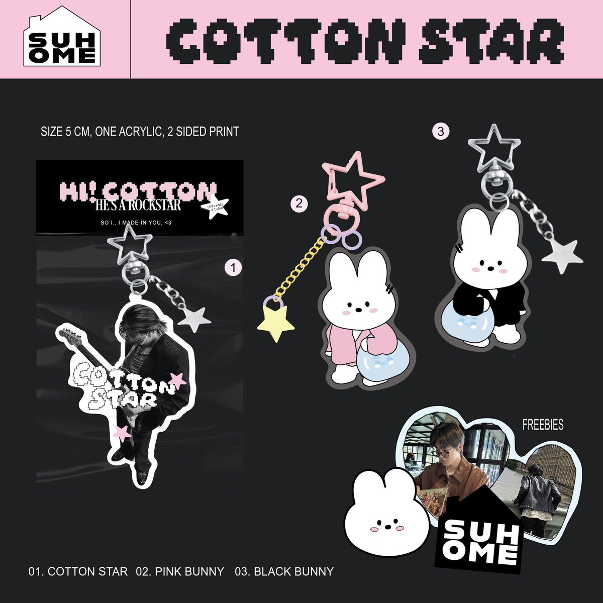 pre order! cotton star.. ⭐️ .. 🐰 .. 🎸
batch 4 | exo suho keychain

form: bit.ly/cottonstarb4

⭑.ᐟ  5 Juni - 10 Juni
⭑.ᐟ  international GO are welcome

[ help rt &amp; like very appreciated ] 💖

수호 exo suho concert : suhome in jakarta