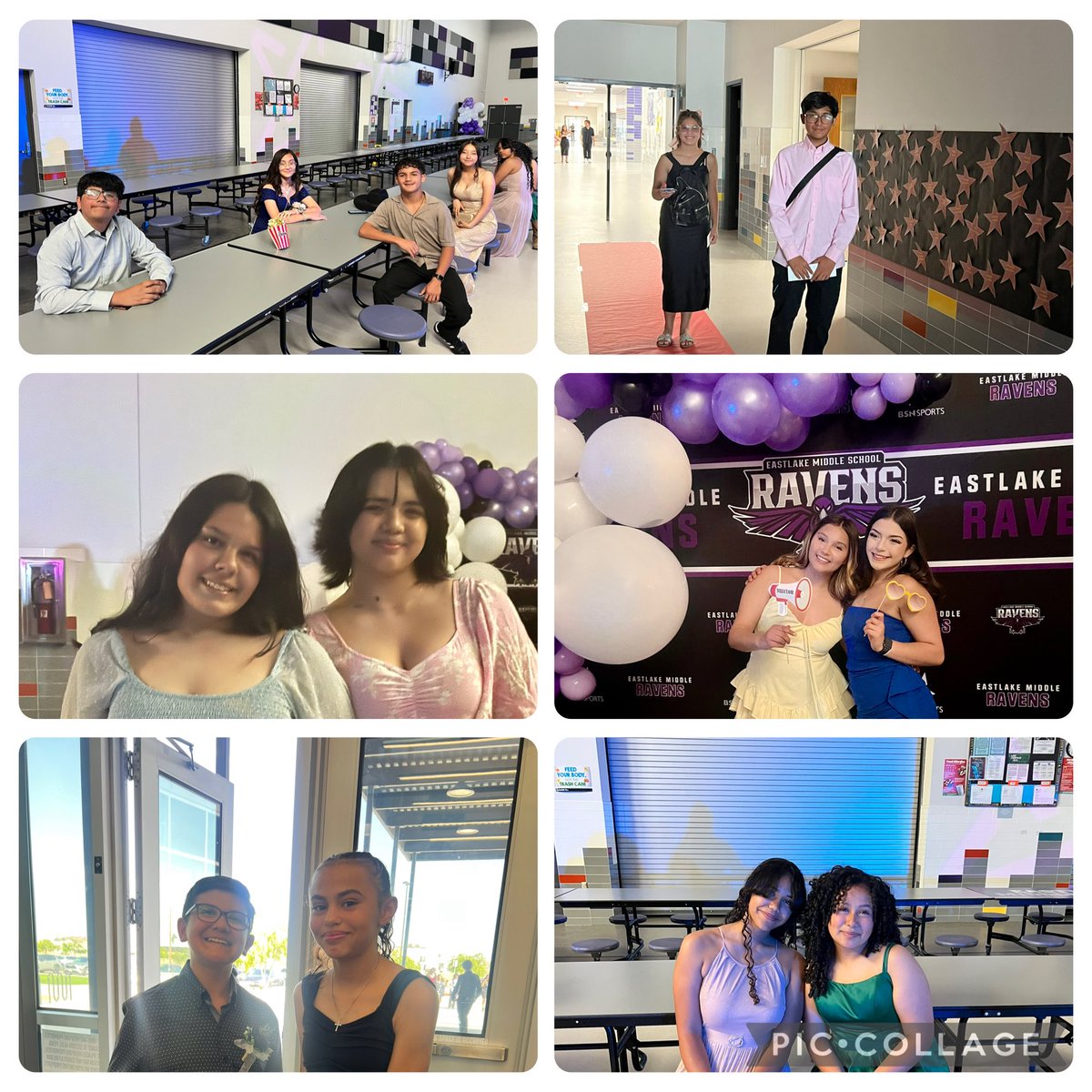 Eastlake_Middle's tweet photo. 8th Gr Prom!!! Our Ravens are all dressed up for their last middle school dance! Wishing this amazing group of students all the best as they move on to HS! The future looks bright! TY teachers and staff for the beautiful and special prom! #TeamSIS @SISD_Herrera @EastlakeMS_SO 💜 https://t.co/cJN2umv5bJ