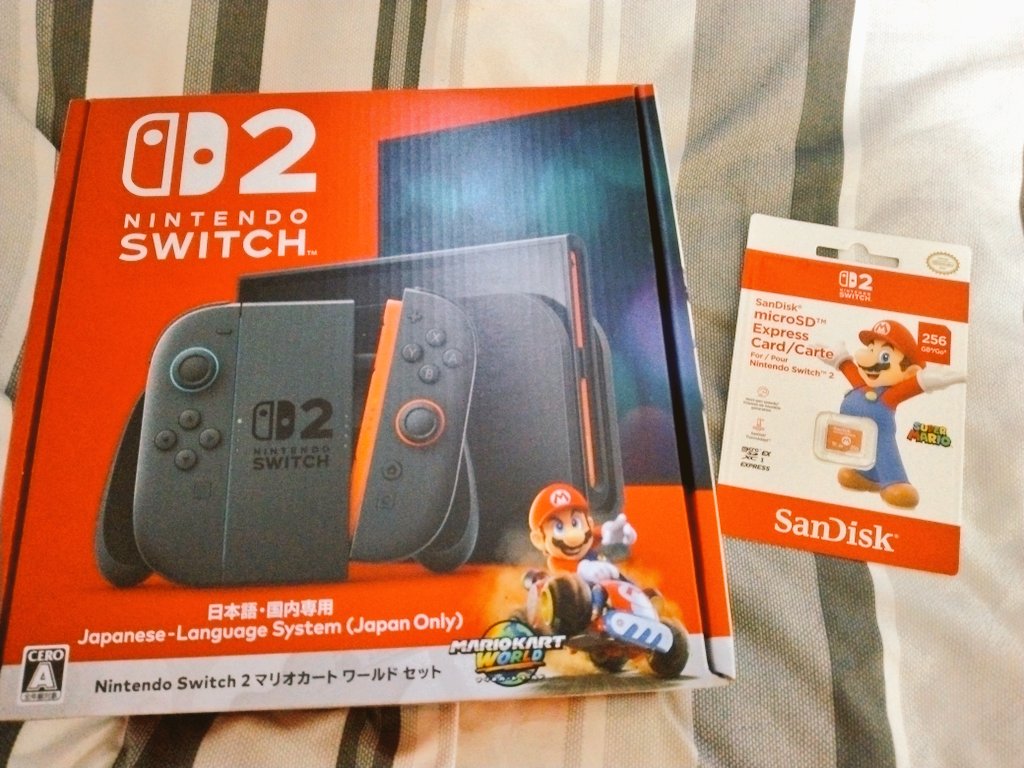 kumanohaV's tweet photo. ようこそswitch2
サンキュー任天堂
サンキューAmazon https://t.co/tsdpaEyF2u