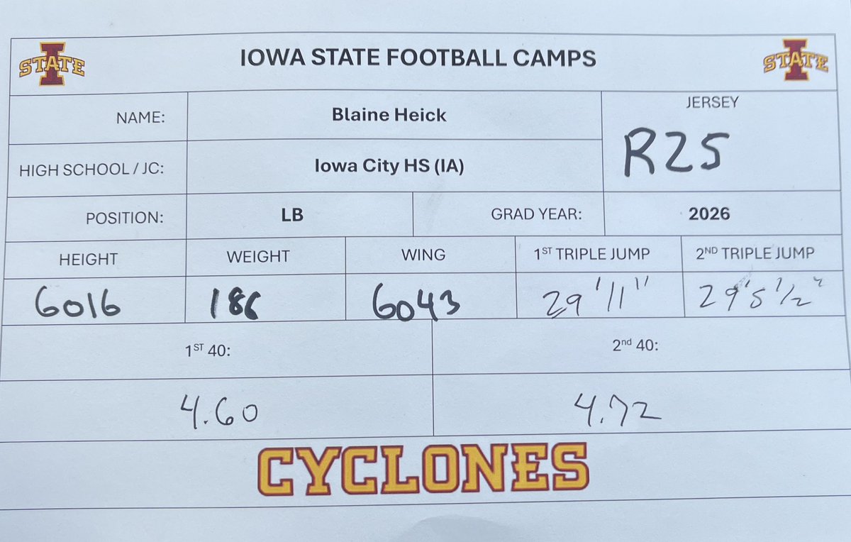 Blaine Heick (@heick_blaine) on Twitter photo Had a good time competing at <a href="/CycloneFB/">Iowa State Football</a> camp, thanks <a href="/Coach_Kratch/">Colby Kratch</a> for the coaching! <a href="/CityHighFB/">City High Football</a> <a href="/mooremt09/">Mitchell Moore</a> Had a good time competing at <a href="/CycloneFB/">Iowa State Football</a> camp, thanks <a href="/Coach_Kratch/">Colby Kratch</a> for the coaching! <a href="/CityHighFB/">City High Football</a> <a href="/mooremt09/">Mitchell Moore</a>