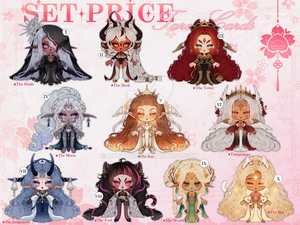 🌸Good evening! 
🌙Just letting you know that the tarot pack part 2 is available! 
DA: deviantart.com/luthyien/art/1…