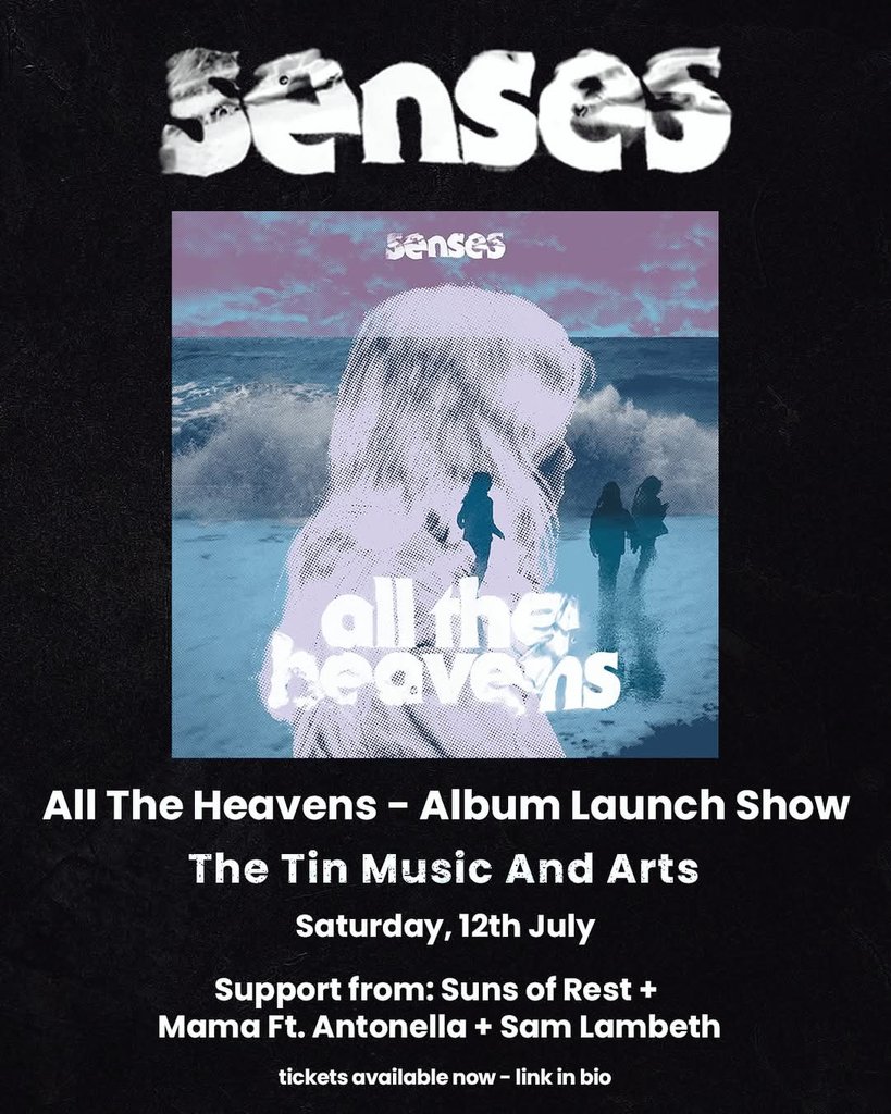 We're supporting the brilliant S E N S E S at the launch of their new album on July 12 in Coventry! Their new single "Have you ever had a broken heart?" made #8 on Official British Physical Singles chart this week - an astonishing achievement for an indie band. Make it #1 💥
