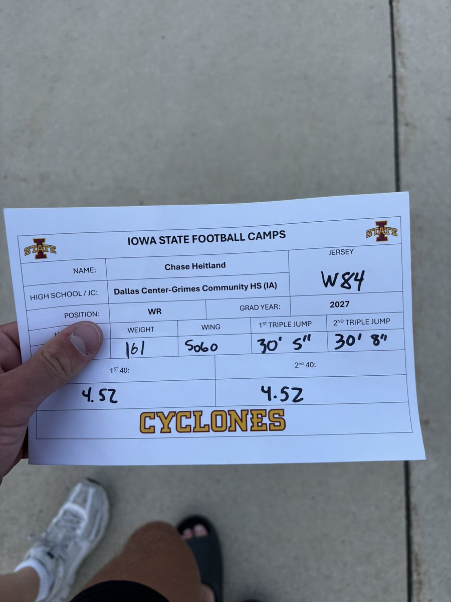 Iowa State camp‼️ ⬇️