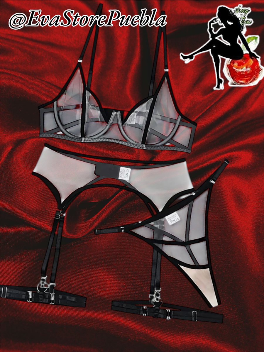 Set en transparencia está súper sexy de verdad increíble la foto no le hace justicia 
Bra con aro incluye liguero ligas y tanga .
Talla m
Reducido ideal para talla 7 
$190