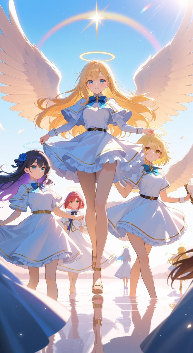 さぁ！空は晴れました！
起きてください♡

起きないと………召しますよ？

#AIイラスト #AIart #SpellAI #SpellaiChallenge #フォロバ100 #AI術士 #生成AI #オリジナルキャラ