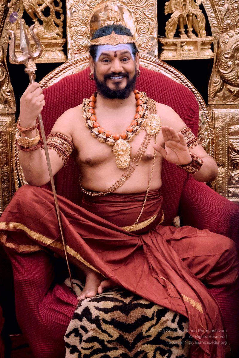 SriNithyananda's tweet photo. 🌍 04 JUNE 2025 – Paramashivasena – UAN Delegate Training Summit | DAY 04
WITH THE SUPREME PONTIFF OF HINDUISM (SPH) BHAGAVAN SRI NITHYANANDA PARAMASHIVAM
Witness the powerful Live Darshan, where THE SPH BHAGAVAN SRI NITHYANANDA PARAMASHIVAM delivers session through the Divya Shareera (Divine Body), radiating transformational energy and divine presence.

This marks Day 4 of the First-Ever Training Summit of the United Ancient Enlightened Nations (UAN) in Antigua and Barbuda, where esteemed delegates from across the globe are coming together in a powerful convergence of peace, empowerment, and enlightened leadership.

Be part of this historic global movement toward a new era of spiritual civilization and enlightened governance.

👉 Register for UAN Summit: https://t.co/446a1uP0iT