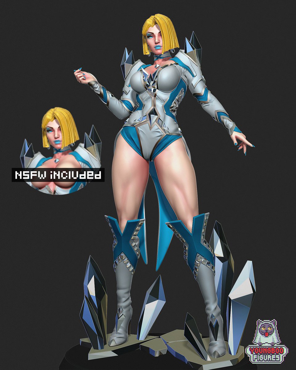 A quick look at Emma Frost — this version will include a bonus oufit. Renders and STL files coming soon!
#emmafrostfanart #zbrush #3dprint #MarvelRivals