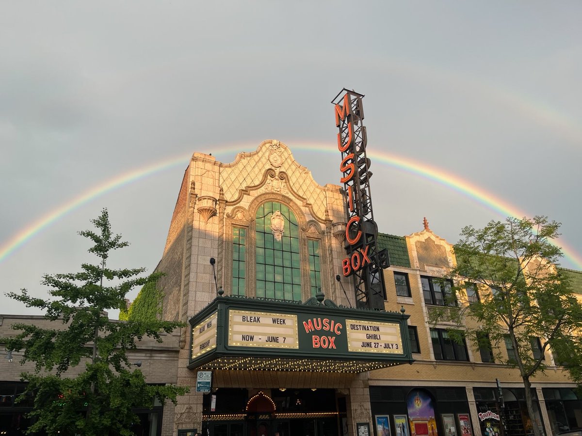 musicboxtheatre's tweet image. Someone tell this double rainbow it’s supposed to be Bleak Week🌈
