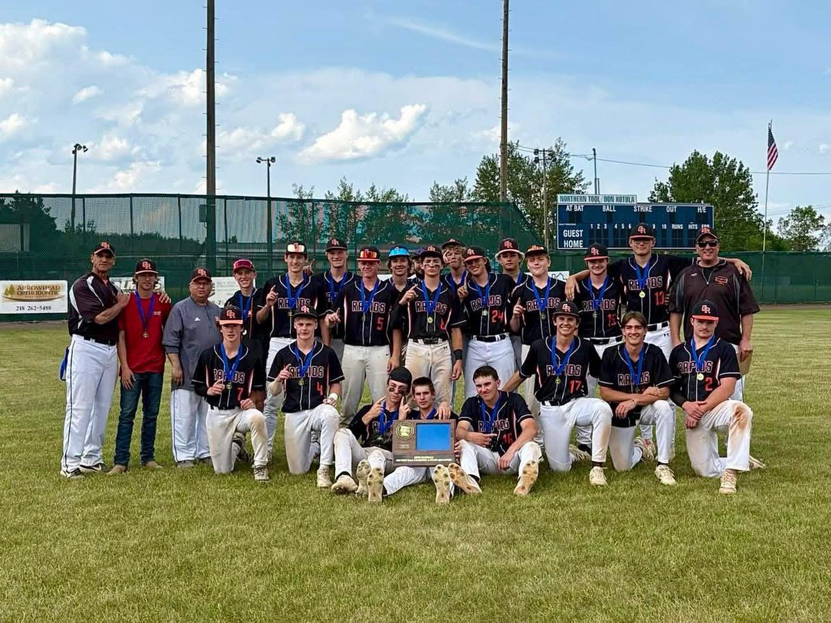 Congrats to Grand Rapids Baseball on their Section 7 AAA Championship today! 
Best part of this photo-9 football players and a coach! Great job competing in our Orange and Black!