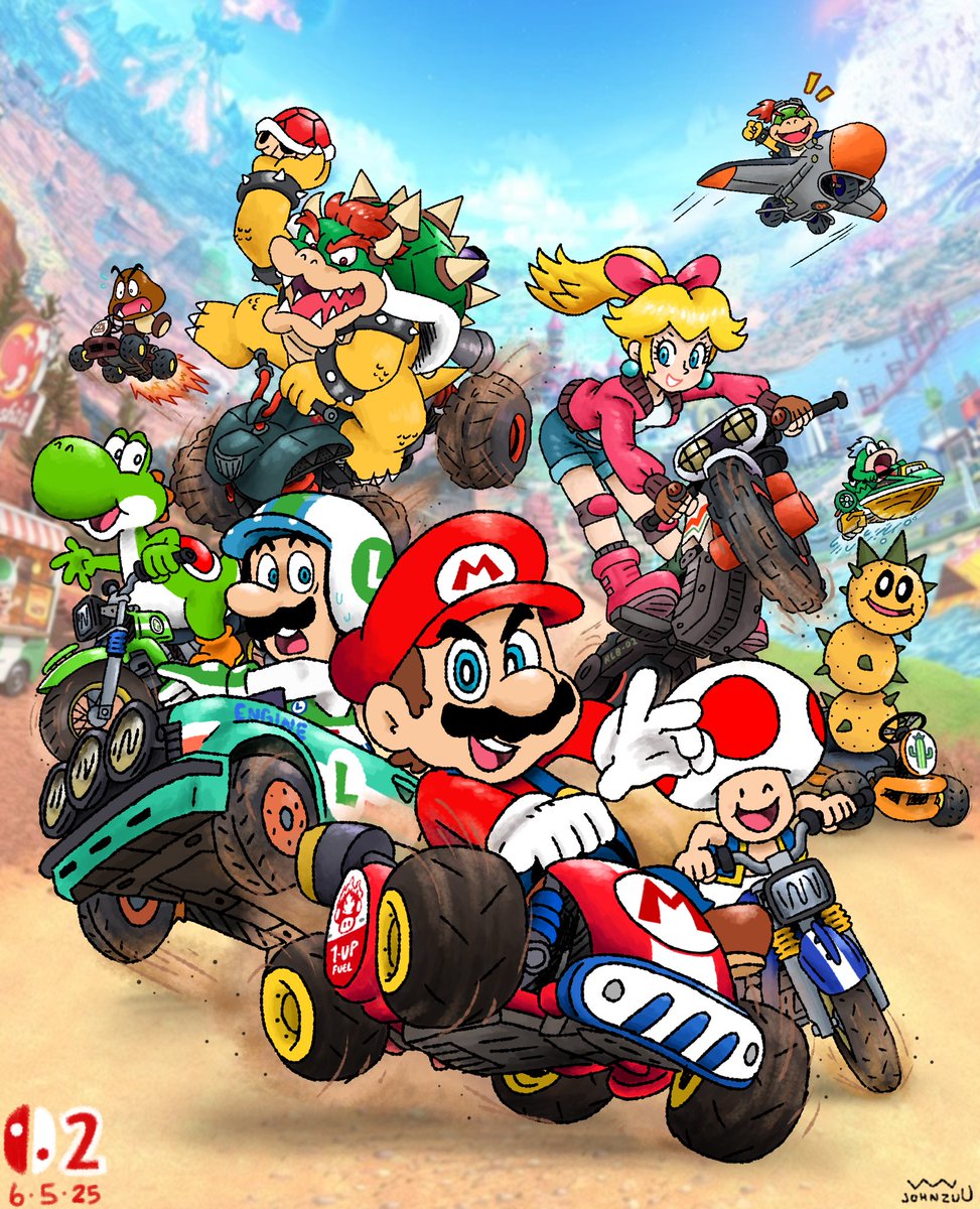 welcome to mario kart! 🏎️💥
#MarioKartWorld