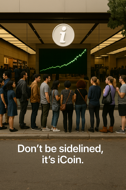 Don't be sidelined, it's $iCoin.