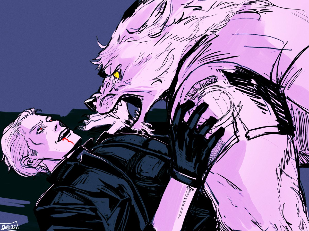 skelesass's tweet image. chrisker week 2025 day four: Vampire/Lycan
#REBHfun #ResidentEvil #AlbertWesker #ChrisRedfield #chrisker #chriskerweek2025 #fanart #sketch
