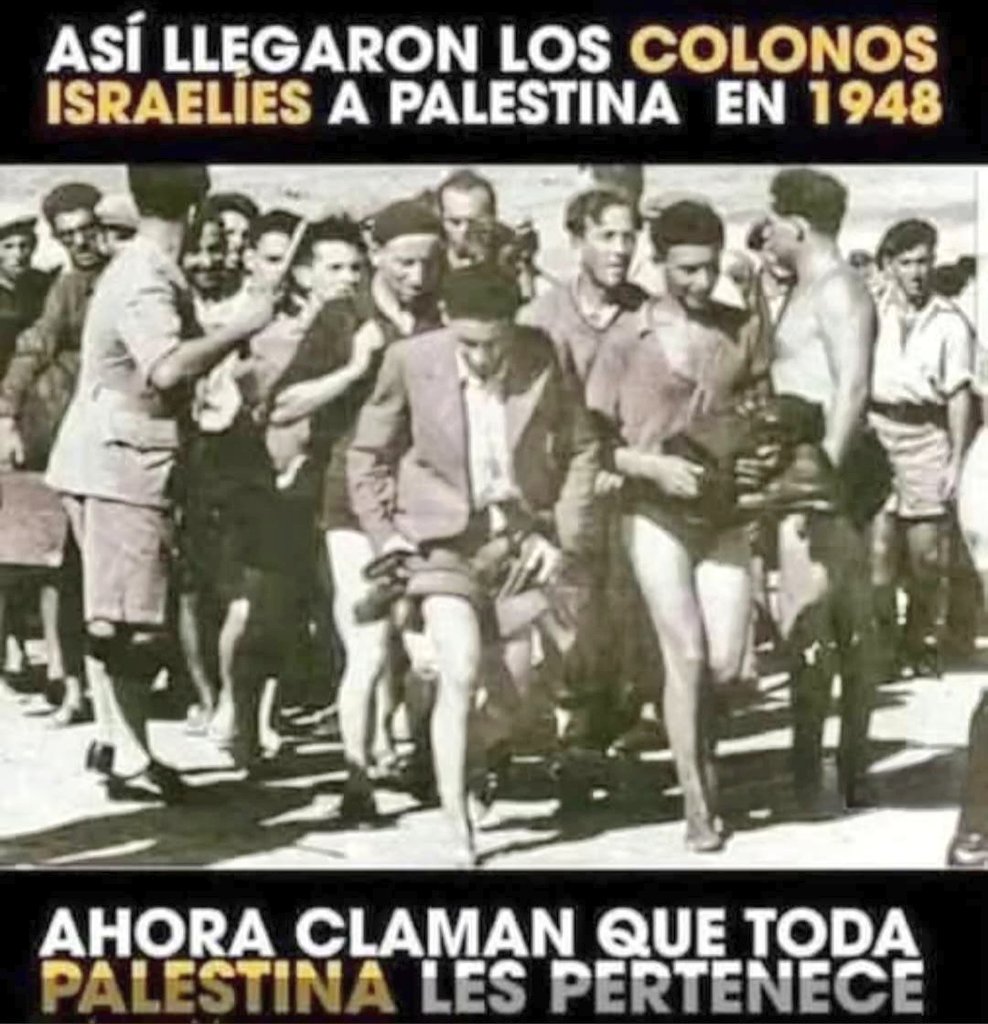 🇵🇸👉La historia de los colonos sionistas llegando a Palestina, como refugiados a una tierra que les dio protección y abrigo..

Ahora dicen que Palestina les pertenece