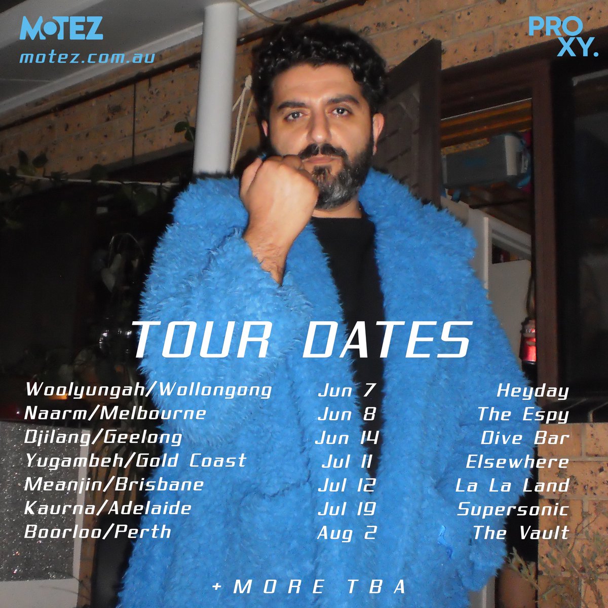 motez_music's tweet photo. Australia!! Hitting the road to test out many new songs for you, can’t wait to hang

more dates tba…tix >> https://t.co/jWQzgVkIqz https://t.co/ICSgUmNKIh