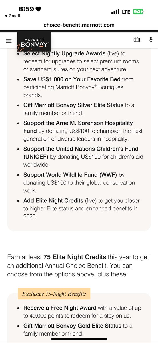 justdobetterorg's tweet photo. And this really may be my last year because I don’t do deceptive practices nor deceptive language on their website. As you can see for the screenshot, it says five nights to enhance my benefits for 2025 https://t.co/LMQdFiwD3F
