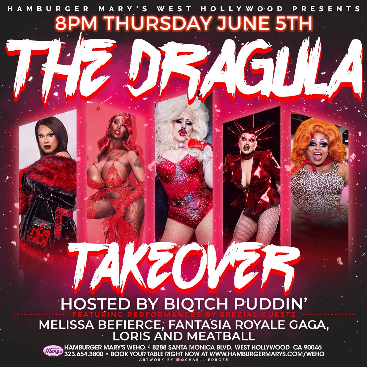 Biqtch Puddin’ (@biqtchpuddin) on Twitter photo We are taking over WEST HOLLYWOOD <a href="/MarysWeho/">Hamburger Marys West Hollywood</a> tomorrow night! Come Thru’ We are taking over WEST HOLLYWOOD <a href="/MarysWeho/">Hamburger Marys West Hollywood</a> tomorrow night! Come Thru’