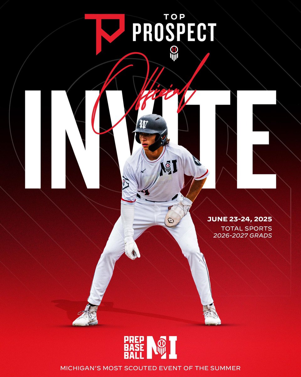 Quinn Geshel (@quinngeshel) on Twitter photo Excited to receive the official invitation to the 2025 Michigan Top Prospect Games!
@GRDiamonds16 <a href="/CoachCrimp/">Max Crimp</a> <a href="/CoachGoodwinA/">Adam Goodwin</a> <a href="/PrepBaseballMI/">Prep Baseball Michigan</a> Excited to receive the official invitation to the 2025 Michigan Top Prospect Games!
@GRDiamonds16 <a href="/CoachCrimp/">Max Crimp</a> <a href="/CoachGoodwinA/">Adam Goodwin</a> <a href="/PrepBaseballMI/">Prep Baseball Michigan</a>