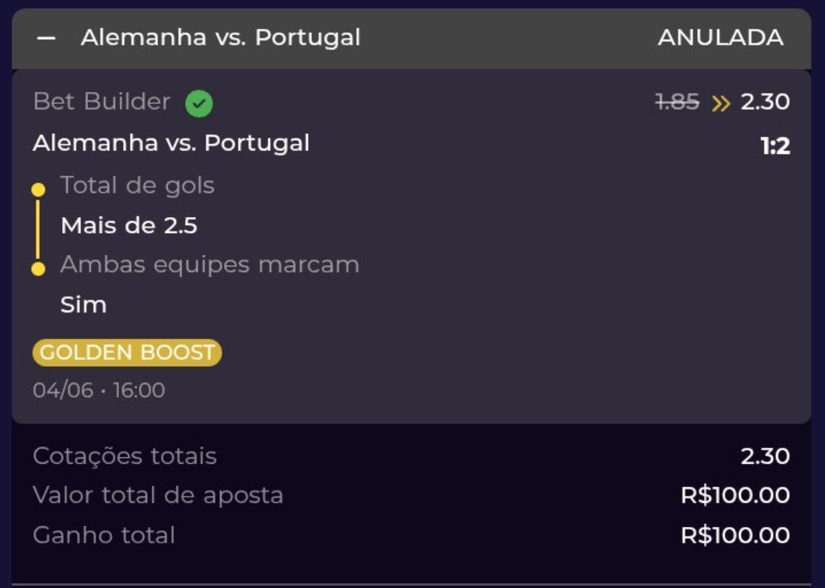 <a href="/Multibetbrasil/">Multibet.games</a> 

Fiz uma aposta regular que foi ANULADA antes do jogo, sem qualquer explicação do motivo. A entrada foi vencedora e, mesmo assim, não foi paga. Vocês ofereceram uma aposta e não cumpriram com o que foi “contratado”.

Casebre máximo!