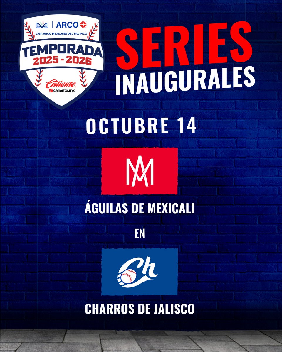 Liga_Arco's tweet photo. 🚨 SERIES INAUGURALES 🚨

El 14 de octubre se canta el Playball en la Temporada 2025-2026 😍🙌🏻

¡Octubre llega ya! 🥳 

#LigaARCO ⚾ https://t.co/aJ1VP6oKw1