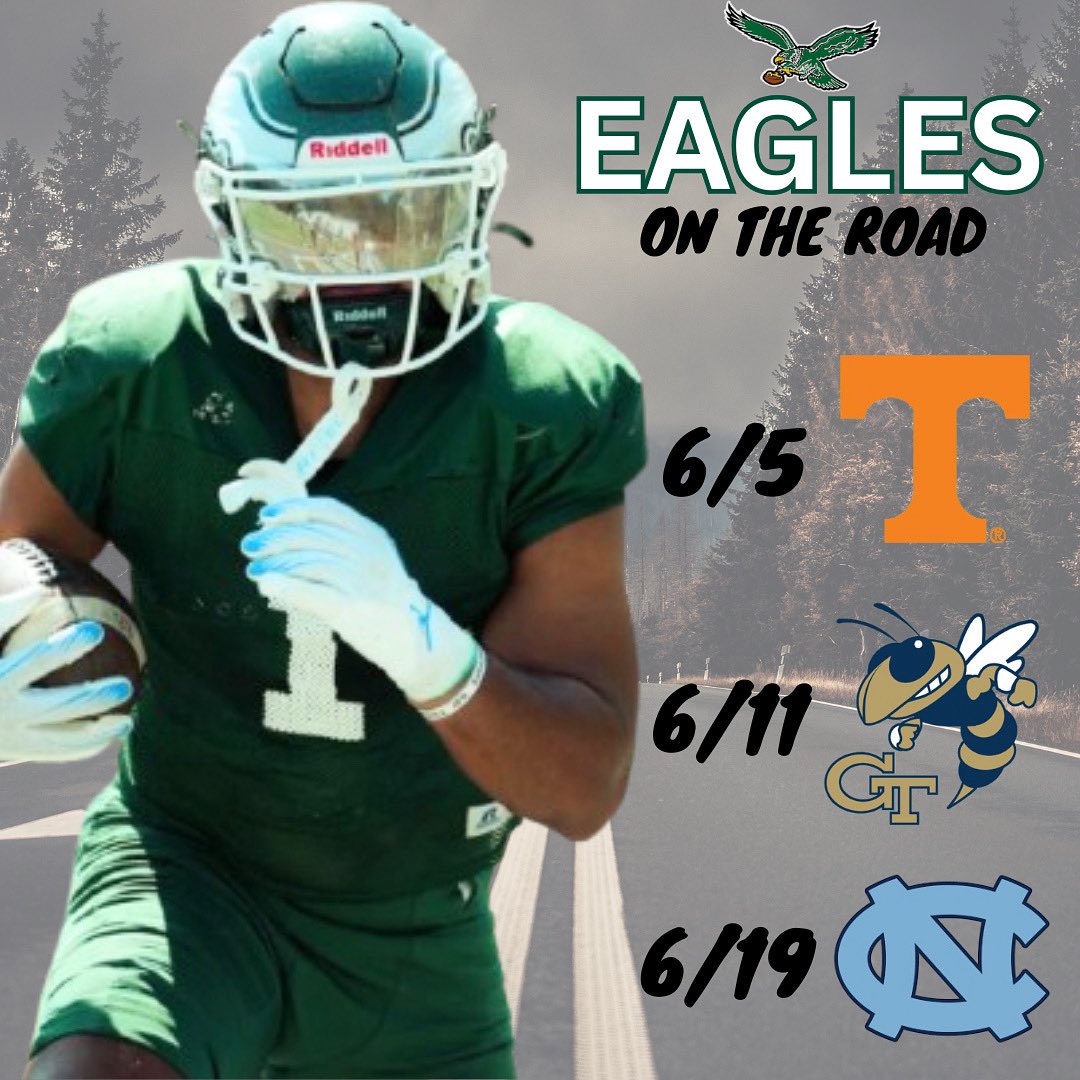Your Eagles are hitting the road TOMORROW! Find us at these 7 on 7 tournaments and OL/DL showcases in June: 

June 5th- University of Tennessee 
June 11th- Georgia Tech 
June 19th- University of North Carolina

RECRUIT THE HILL ⬇️
thehillfootball.com

#FORTHEHILL 🦅
