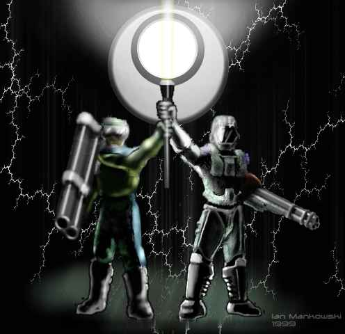 possibly the first ever piece of Halo (x Marathon) fanart.

By Ian Mankowski, 1999