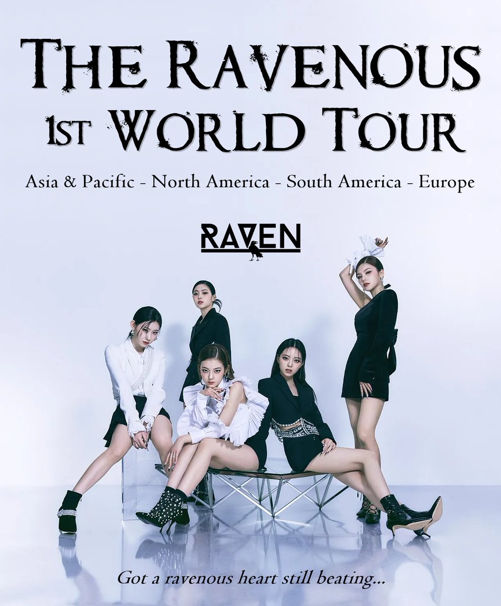 _official_RAVEN's tweet photo. ✈️ THE RAVENOUS WORLD TOUR
[RAVEN 레이벤 1st World Tour]

Coming soon 🤍 https://t.co/eXPS4aOLgc