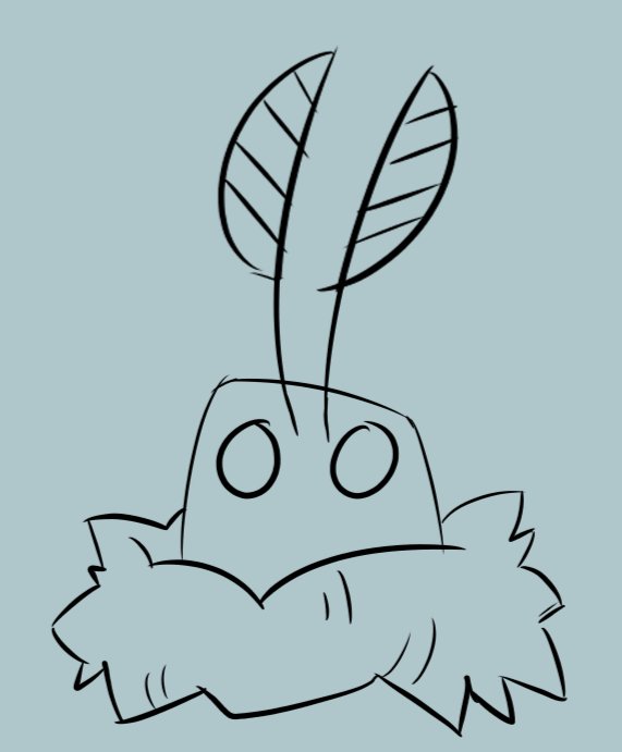 silly lil moss mann doodle 💙 #monsterprom