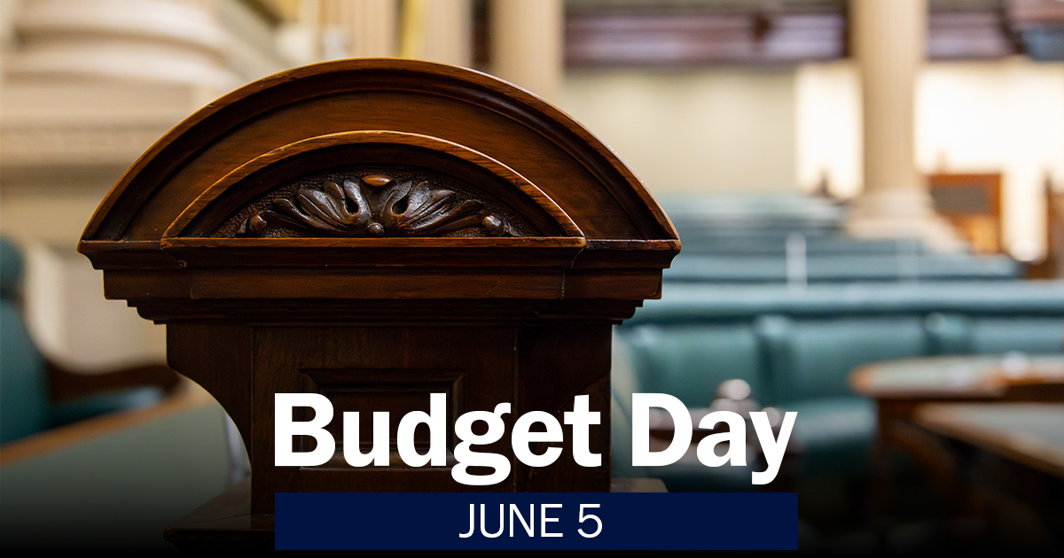 Today is budget day. At approximately 3.00pm the Treasurer will read the budget speech in the House of Assembly Chamber.

Watch here: parliament.sa.gov.au/abou.../broadc…