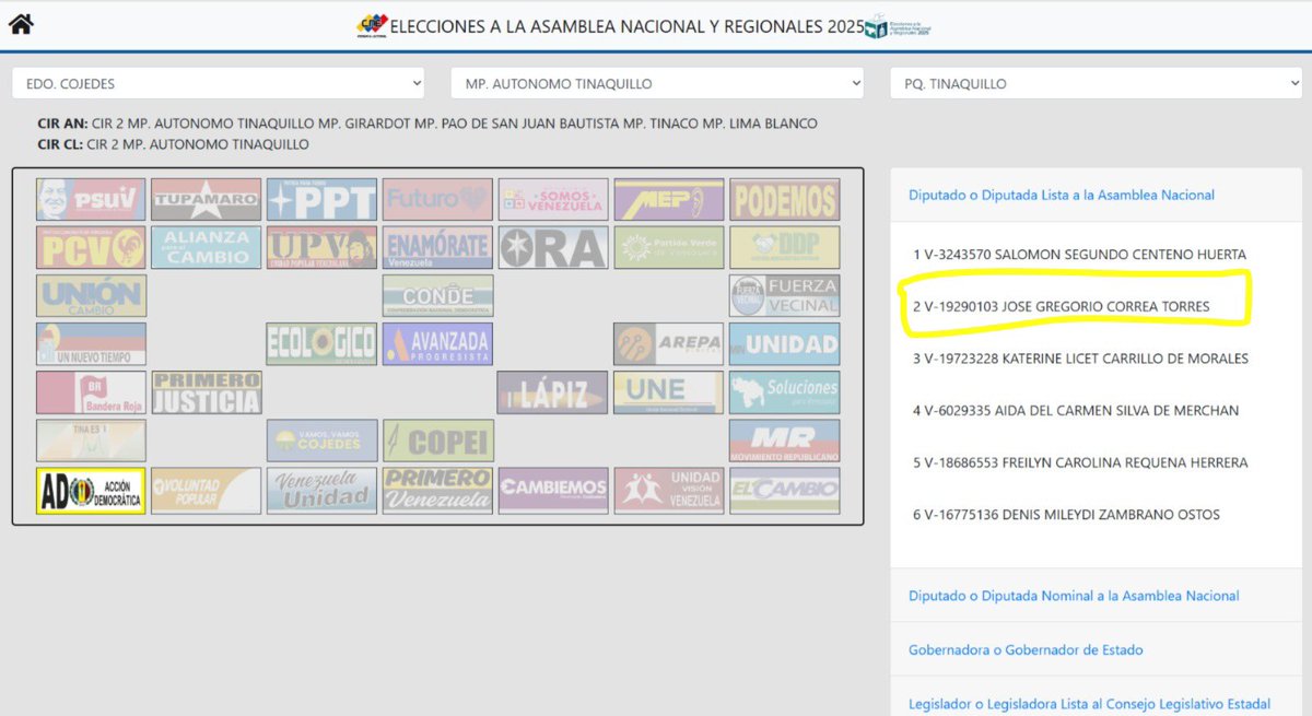 ahernandezof's tweet image. Si la alianza UNT y Unión y Cambio sigue la misma estrategia que usaron para el 25M en el estado Cojedes, terminarán apoyando a todos los candidatos de Fuerza Vecinal, partido con señalamientos importantes en materia de corrupción.
Algo que ha pasado desapercibido es que en…