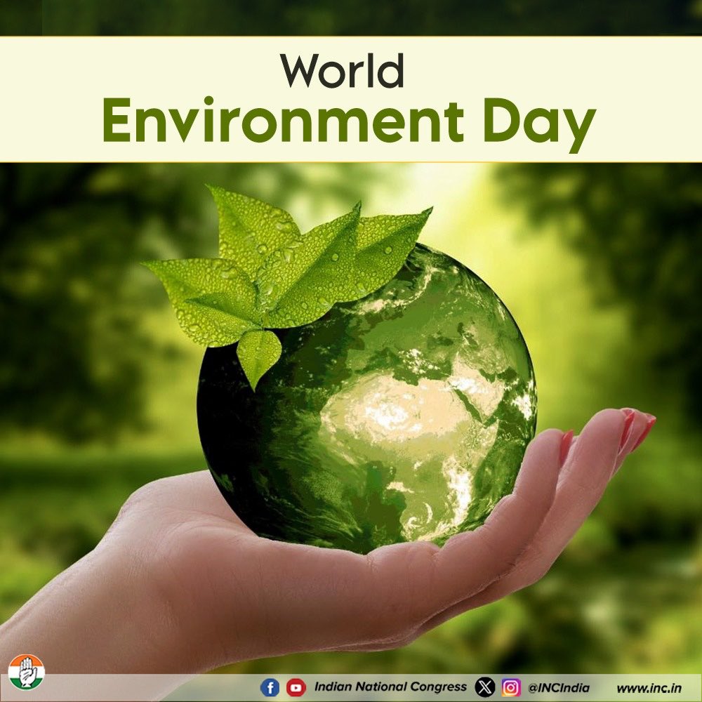 आप सभी को विश्व पर्यावरण दिवस की हार्दिक बधाई एवं शुभकामनाएँ। 

आज पर्यावरण का संरक्षण करने वाले प्रत्येक भारतीय को याद करने का दिन है। 

आज के दिन हम सब यह संकल्प लें कि पर्यावरण को बचाने के लिये हम सभी मिलकर पौधारोपण करेंगे, हरियाली बढ़ाएँगे।