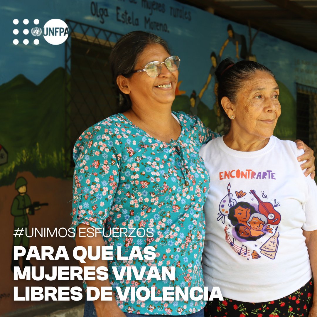 #UnimosEsfuerzos con aliados de #SociedadCivil y en coordinación con el Gobierno de El Salvador para que las mujeres vivan libres de violencia.