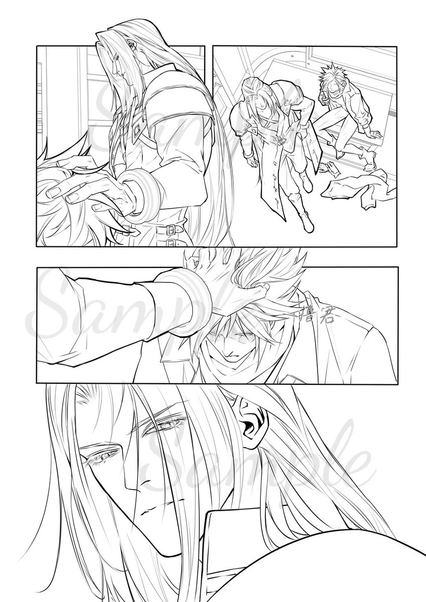 #セフィクラ #sefikura 
 😌CC时期漫画③ 
（暂时只发布线稿部分）
阅读顺序Reading Order : ←