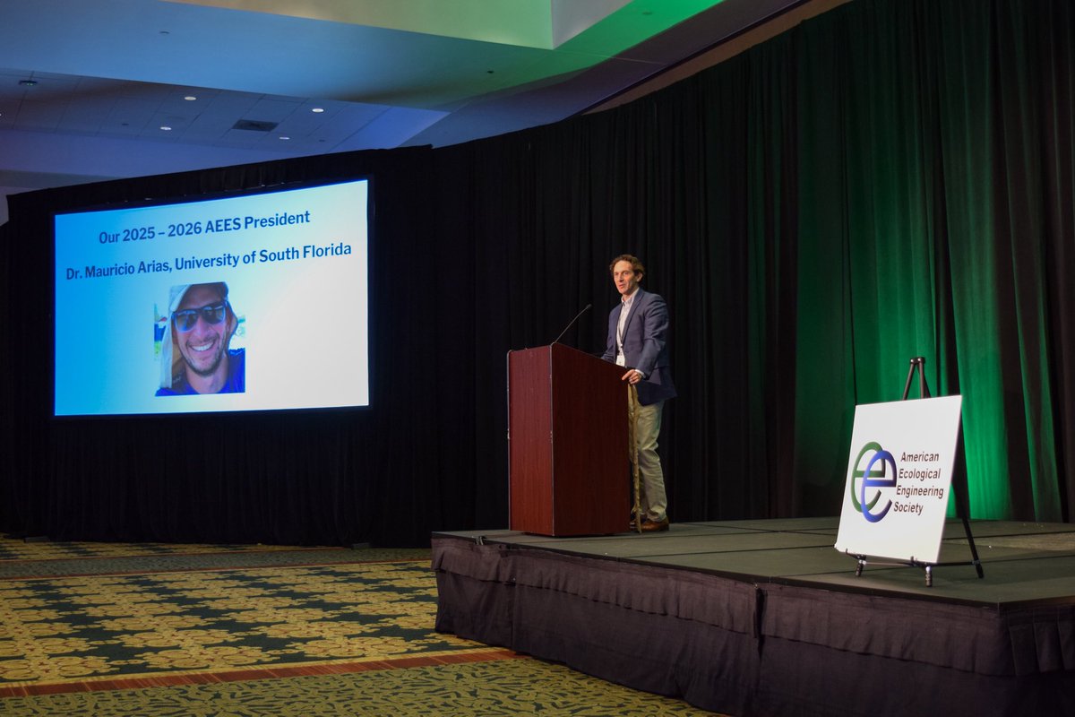EngineeringUSF's tweet image. 🌱 Mauricio Arias, PhD, PE, named PRESIDENT of AEES!
Eight USF faculty members showcased innovation in ecological design at the 2024 AEES meeting in Athens, GA. 🧪🌎
#EngineeringExcellence #USFBulls #USFEngineering #USF #ReachNewHeights #SoarToNewHeights #AEES2024 #Sustainability