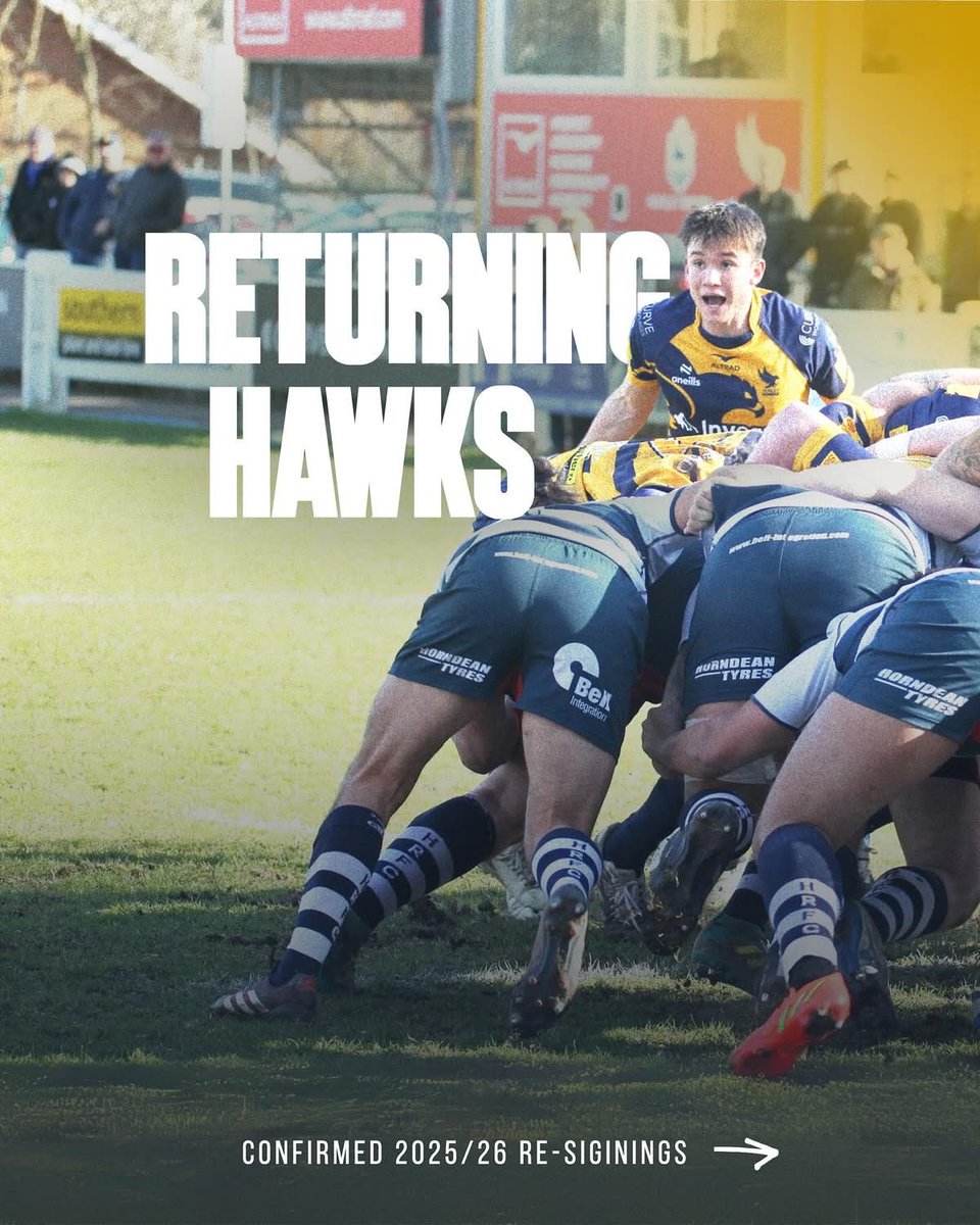 Returning Hawks part two for 25/26 season 👏🏉👍
Rory Mason
Callum Jones 
Toby Howe 
Seb Scott
Jake Rawcliff 
Toby Evans
Morgan Poiner
Louis Bailey 
Zac Taylor