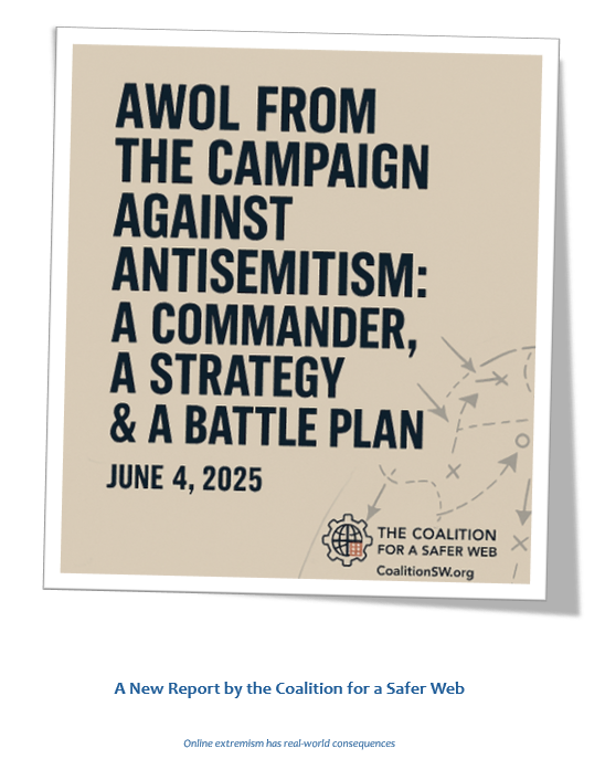 🧵1/3 🚨 NEW REPORT from @CoalitionSW:
“AWOL from Campaign Against Antisemitism: A Commander, A Strategy &amp; A Battle Plan”
👉 antisemitic threats surging
👉 the ADL legacy response failed, is fragmented
👉 there's no national strategy or leadership
Report: bit.ly/4jAOWFl