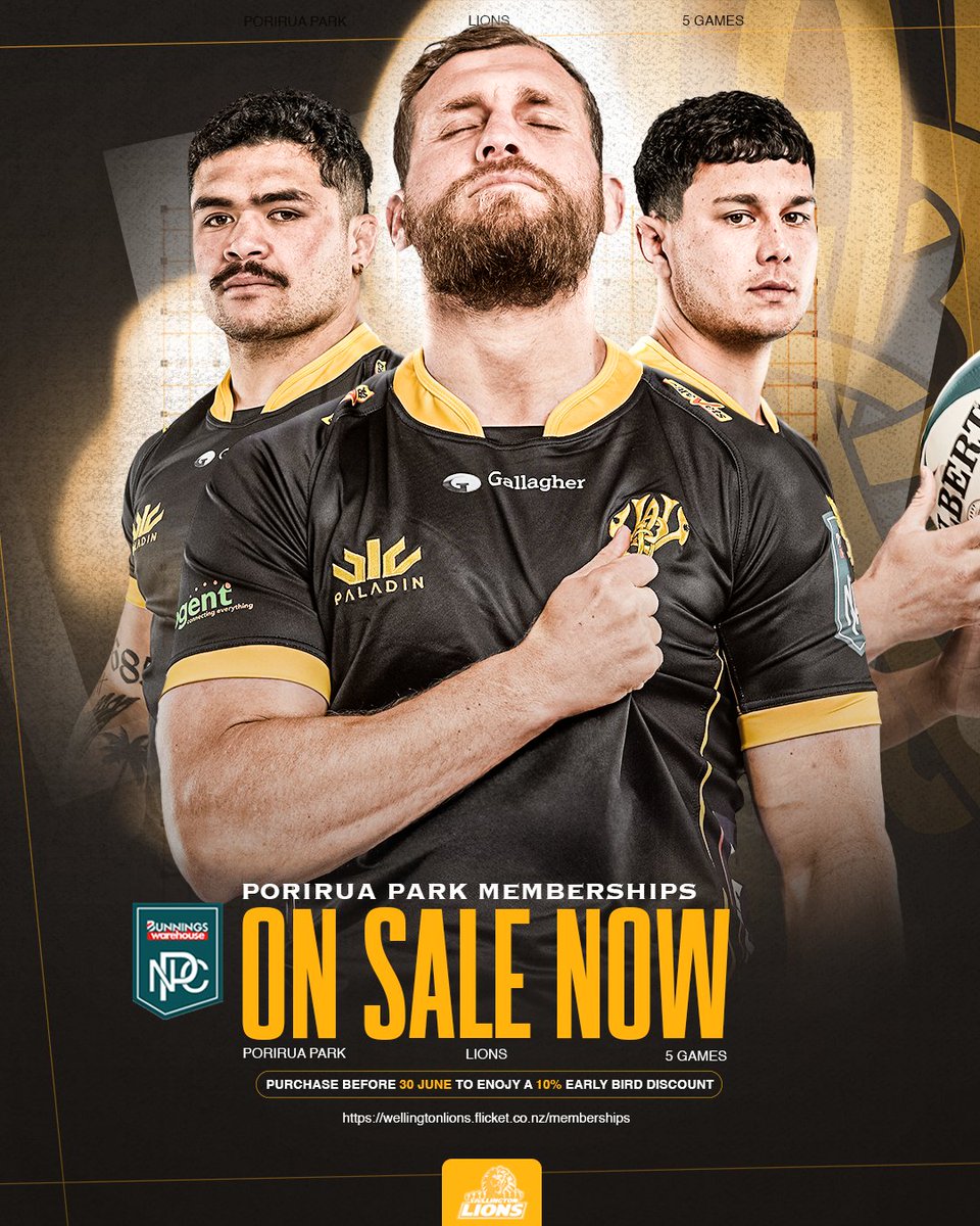Porirua Roars: Lions Lock in Home Games for 2025

Wellington Rugby is pleased to announce that all five home games for the Wellington Lions in the 2025 Bunnings National Provincial Championship (NPC) will be played at Porirua Park.

Read more here - lnkd.in/gUNAt_xF