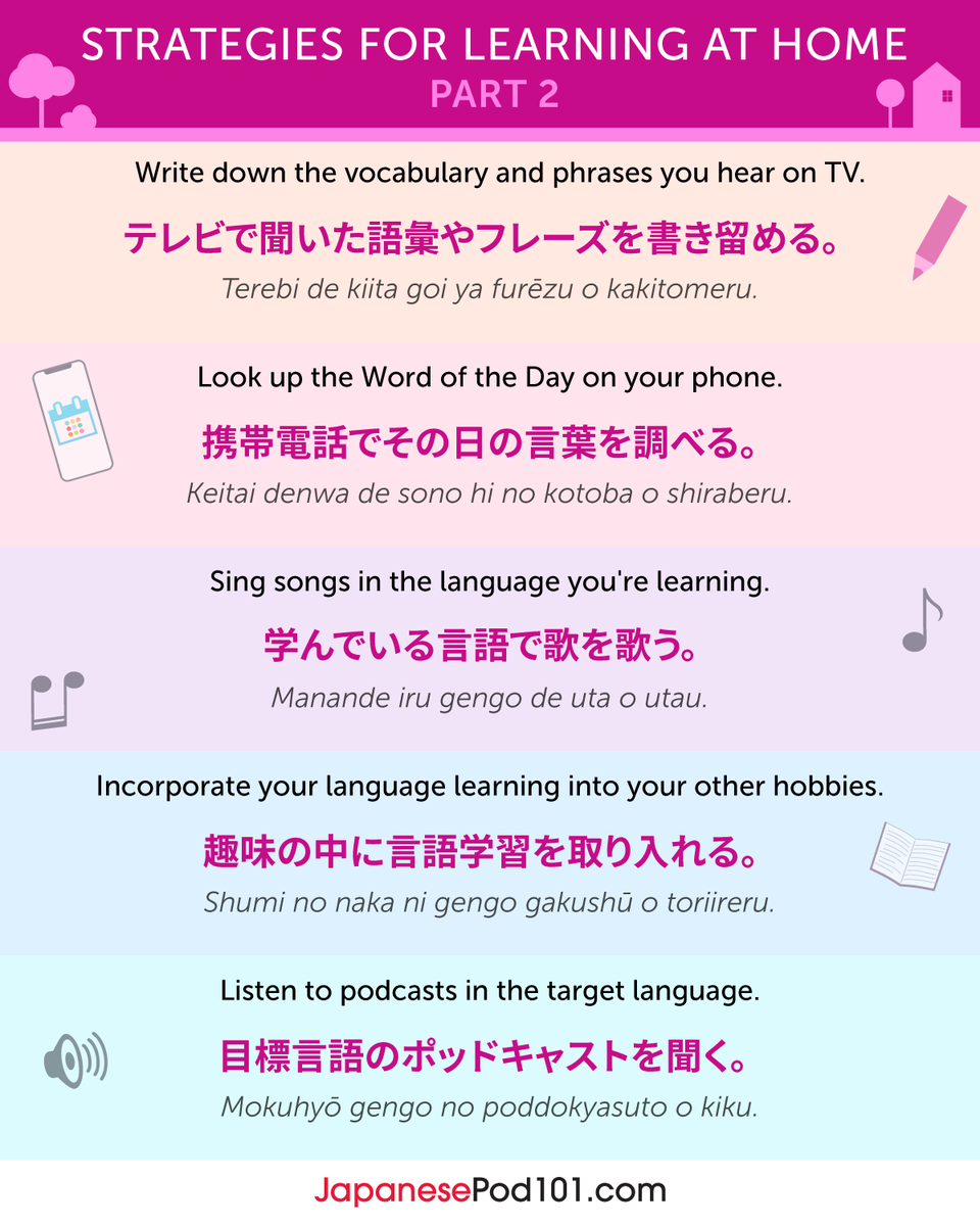 japanesepod101's tweet photo. ๐ Comment your proven tips to learn Japanese faster than ever!
P.S. Need to master Japanese? Study here: https://t.co/jxEFfRVKed
#JapaneseTips #Hacks https://t.co/W7IYTYpc9b