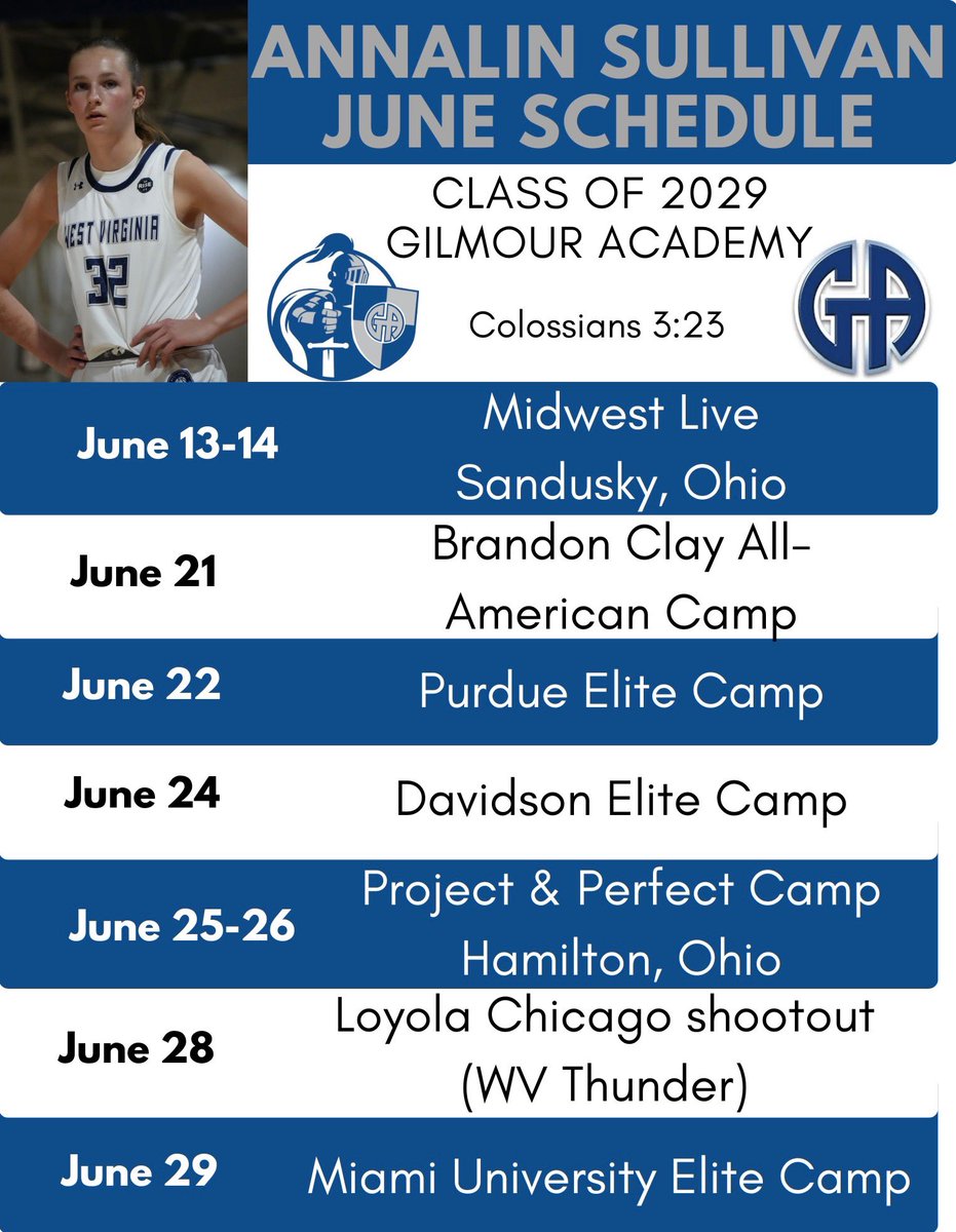 Annalin (Annie) Sullivan (@annalinsullivan) on Twitter photo High School loading. June Ball Schedule. <a href="/GALancerGirlsBB/">GA Girls Basketball</a> #5
So grateful for this opportunity to be playing on the same court <a href="/nazhillmon/">Naz Hillmon</a> played.
Colossians 3:23 🙏🏼 High School loading. June Ball Schedule. <a href="/GALancerGirlsBB/">GA Girls Basketball</a> #5
So grateful for this opportunity to be playing on the same court <a href="/nazhillmon/">Naz Hillmon</a> played.
Colossians 3:23 🙏🏼