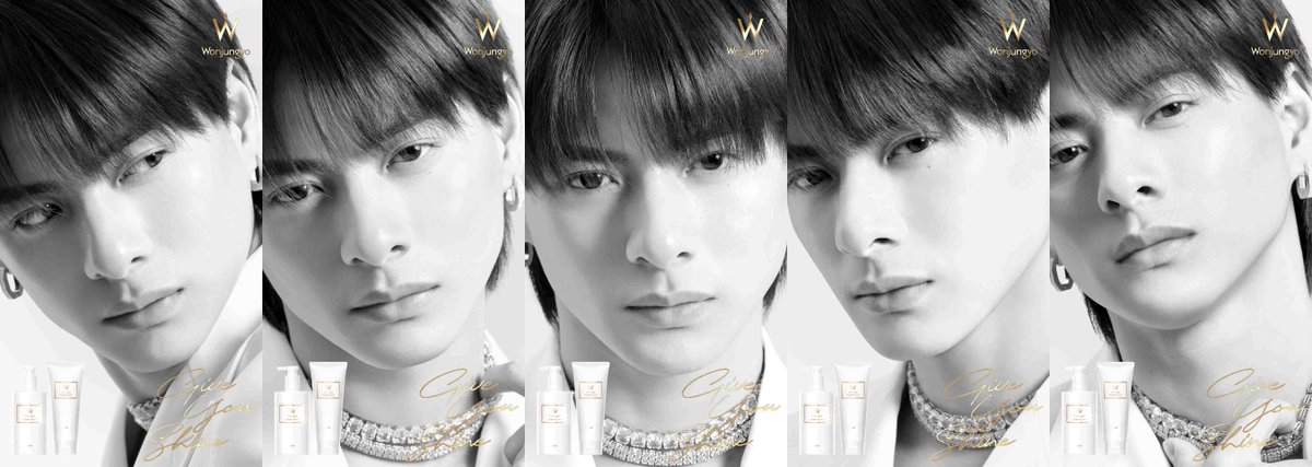 modelpress's tweet photo. ◤Number_i平野紫耀
「Wonjungyo Hair」新ビジュアル解禁◢

テーマは⽩と光💫
艶めく黒髪ストレートヘアで魅了
https://t.co/cdHacUENoz

✍“Give you Shine”な存在も明かす
「常に僕たちのことを応援してくれているファンの皆さんですかね。皆さんのおかげで僕は今ずっと輝けてます」

#平野紫耀 https://t.co/BtOfJMwOZ0