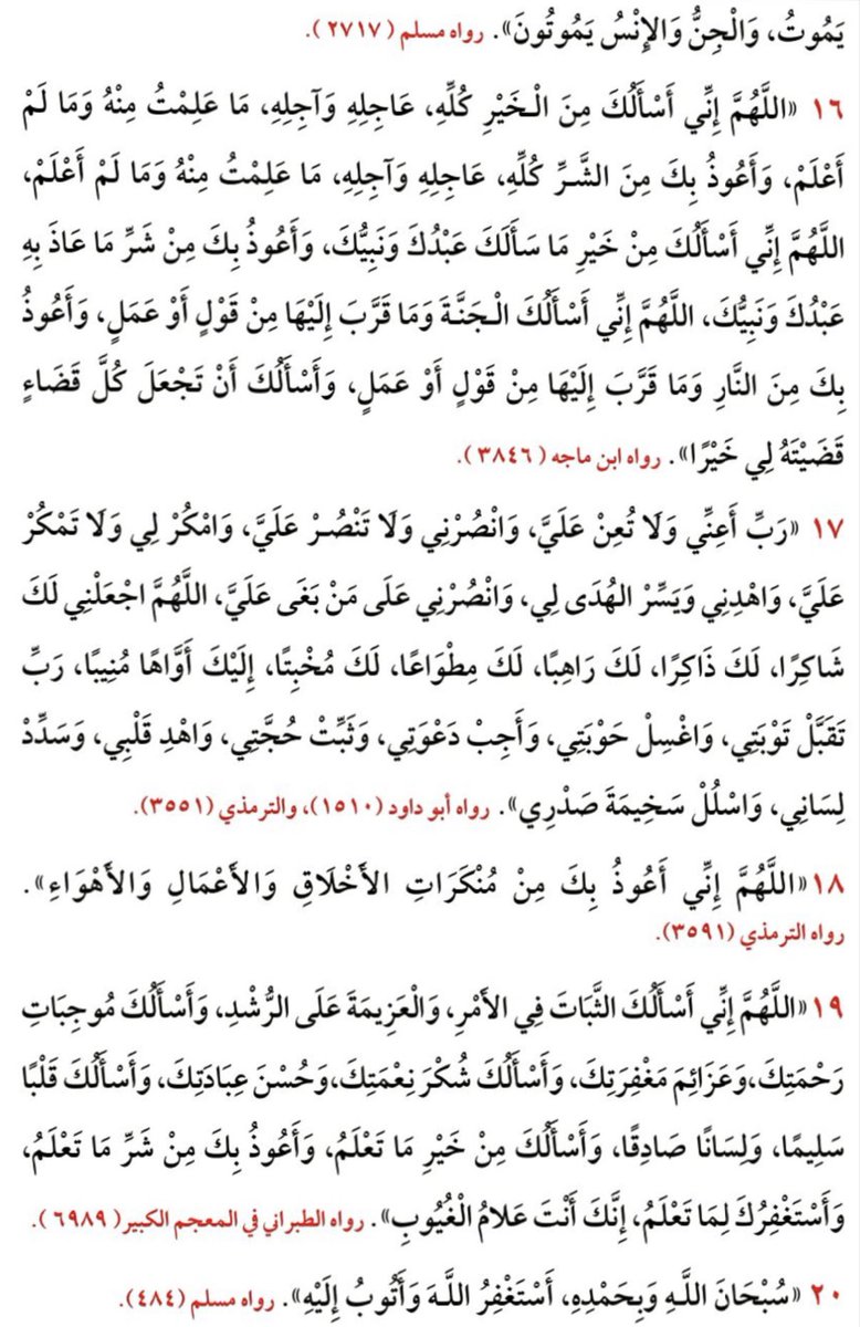 3madAlshareef's tweet photo. هنا كافة جوامع أدعية النبي ﷺ في ٣ صفحات فقط. 

#الدعاء_في_يوم_تحقيق_الأمنيات #عرفات #يوم_عرفة https://t.co/WTAtODhJIu