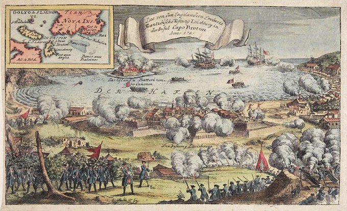 On this day 1745, British troops capture the French stronghold of Louisbourg in what is now Nova Scotia, Canada. See how it happened here: militaryhistorynow.com/2016/01/05/a-c… By <a href="/gyagi_jr/">Dr. George Yagi Jr.</a>
