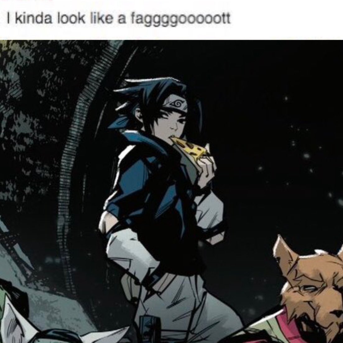 vampnoctis's tweet image. bro just eat your pizza